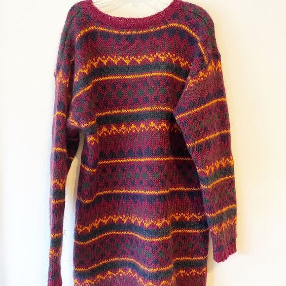 Paul Harris Design Mohair Blend Sweater Small Fushia Purple Boho Festival - Picture 5 of 5